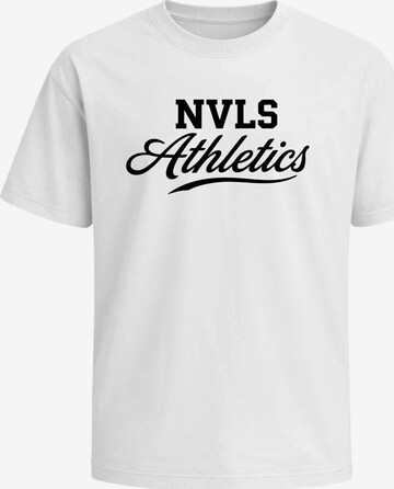 Neverless Shirt 'NVLS Athletics' in White: front