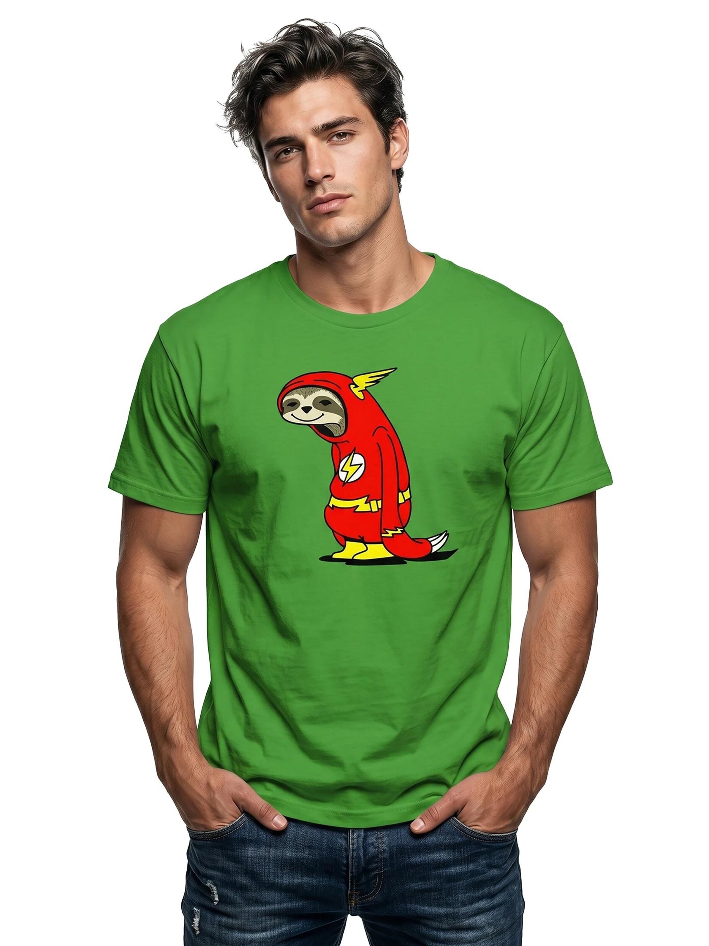 MAKAYA Shirt 'Flash Faultier' in Green