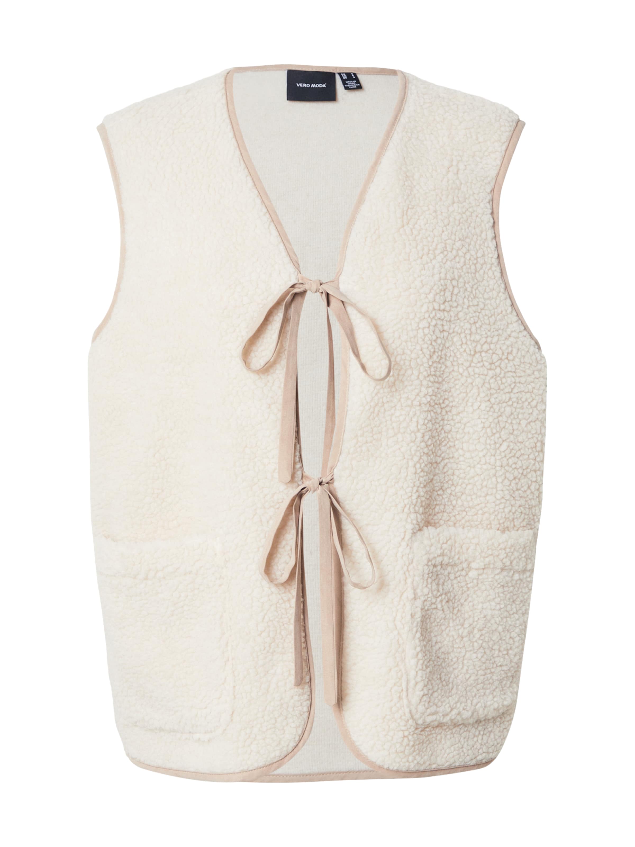 VERO MODA Vest 'VMCLEO' in Beige: front