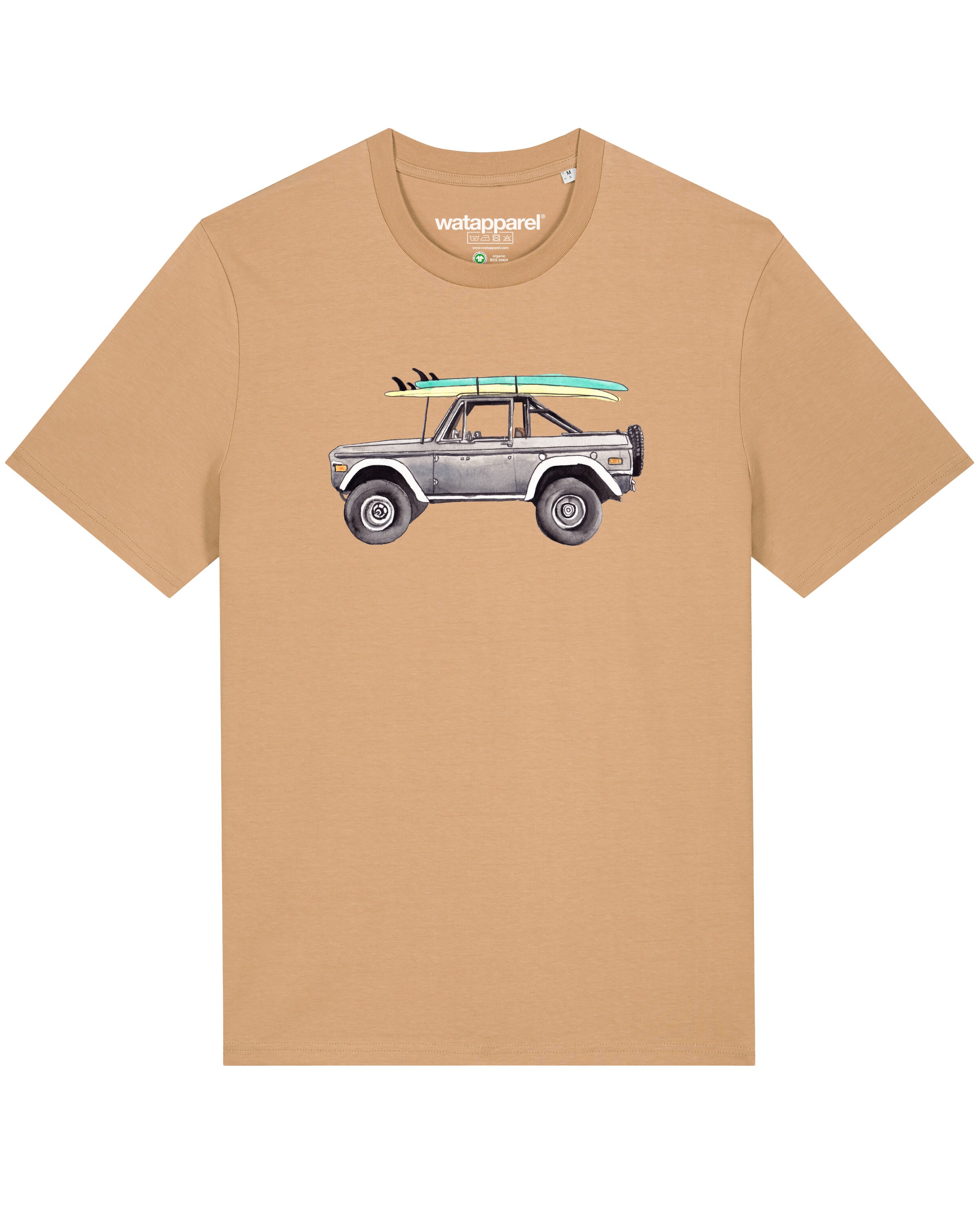 Maglietta 'Surf Pickup' di Watapparel in beige: frontale