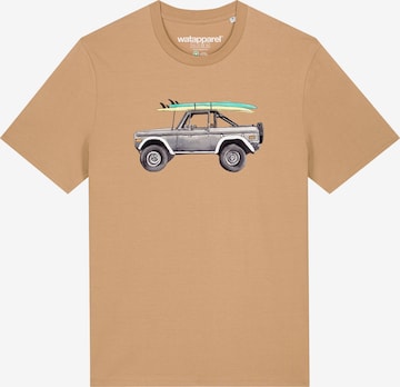 Watapparel Shirt 'Surf Pickup' in Beige: Vorderseite