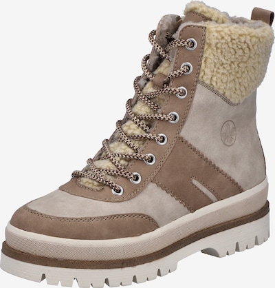 Rieker Schnürstiefel in beige / sand / braun, Produktansicht