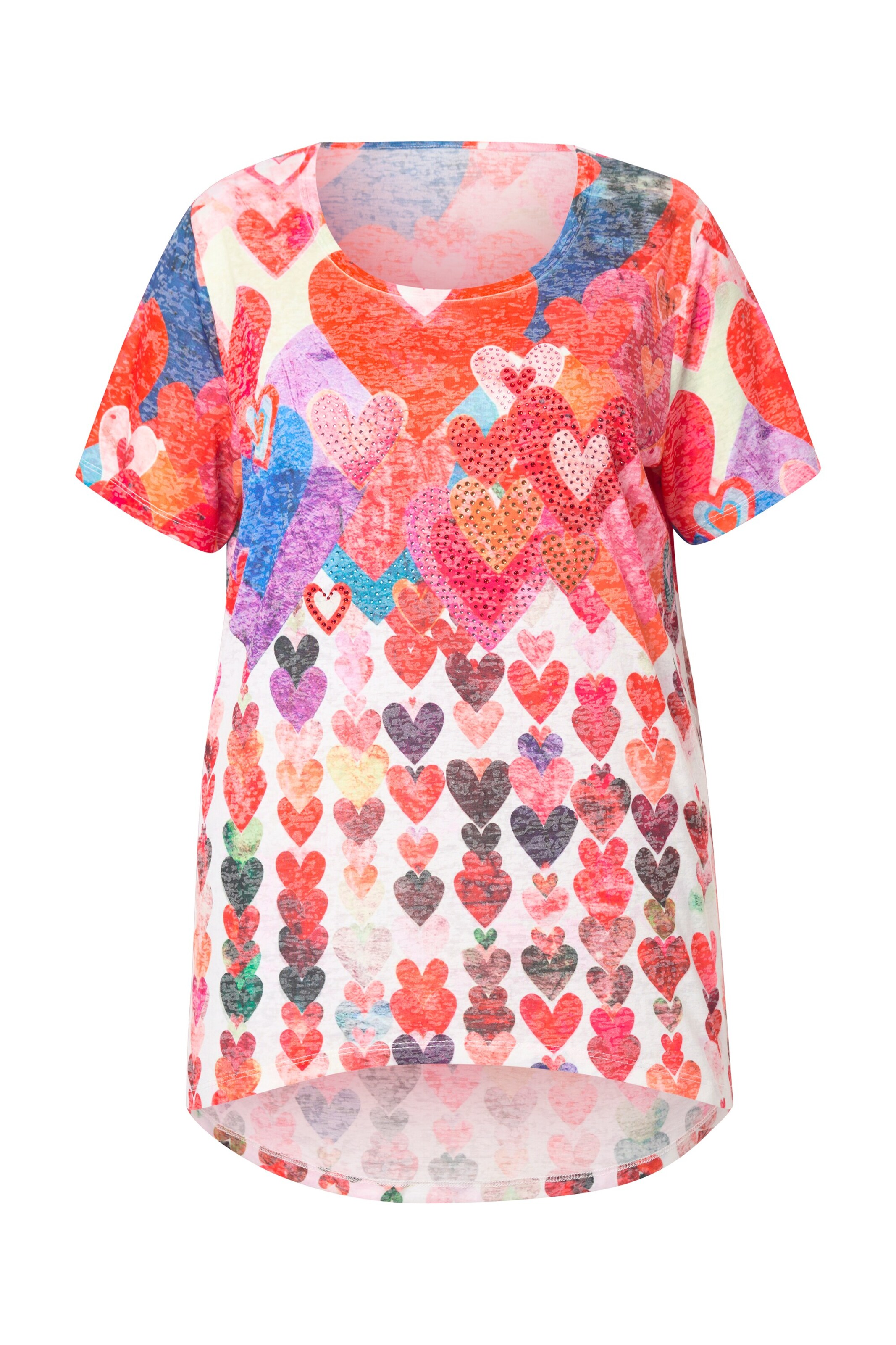 T-shirt MIAMODA en rouge : devant