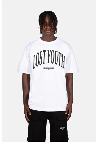 Lost Youth - Camisa 'Classic V.1' em branco: frente