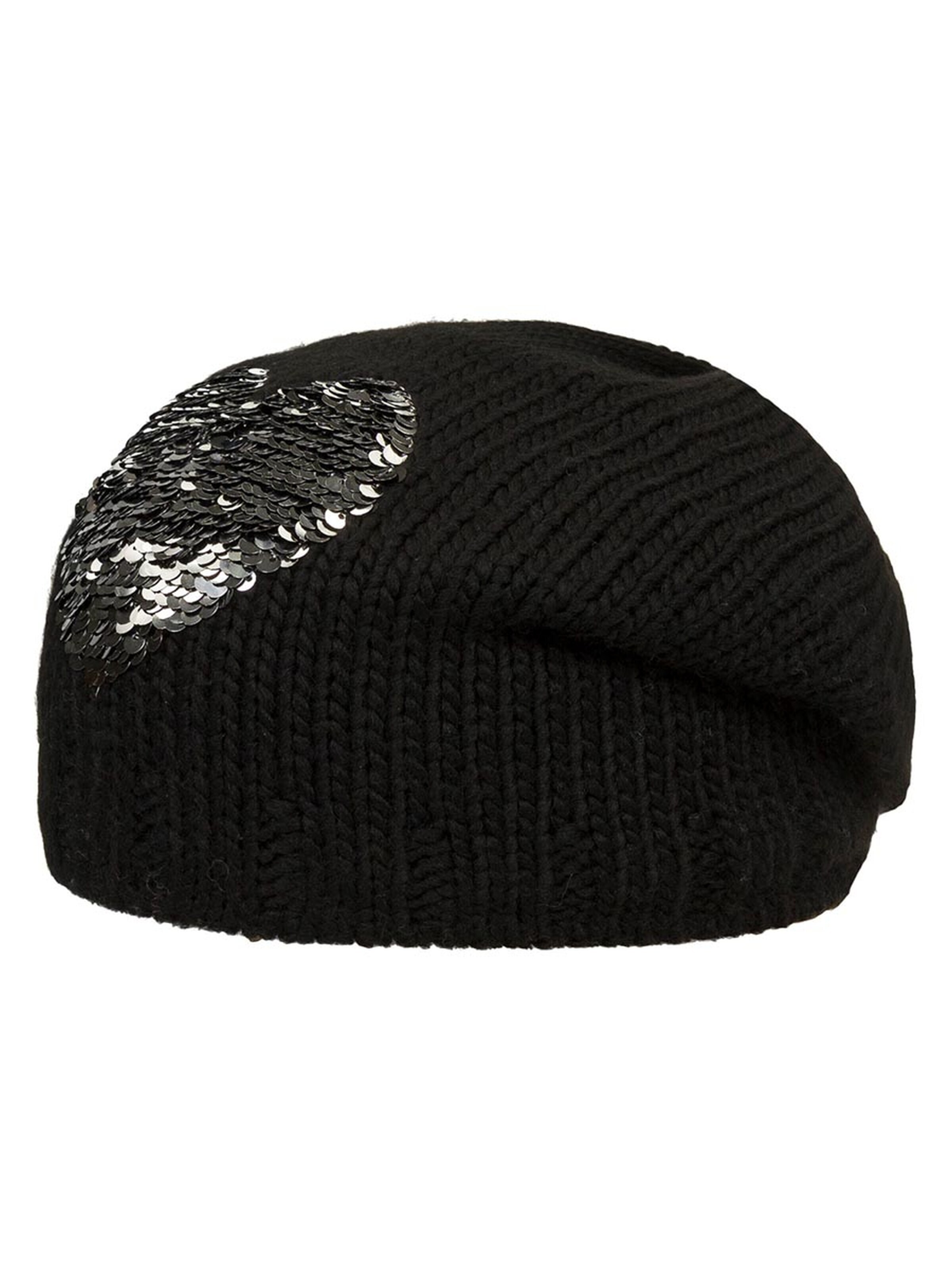 DÖLL Beanie 'Bohomütze Strick' in Black: front