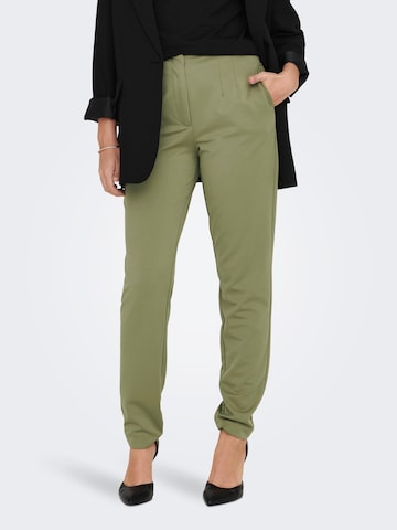 Coupe slim Pantalon 'JADA-MERLE' ONLY en vert : devant