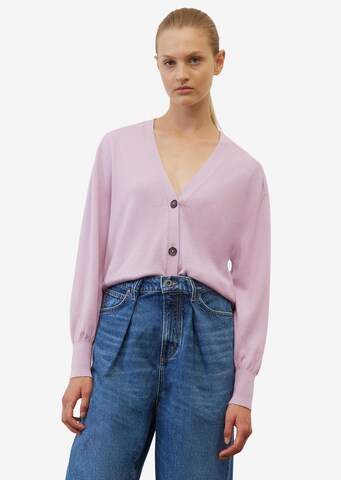 Marc O'Polo Knit Cardigan in Purple: front