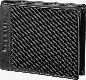 bugatti Wallet in Black: front