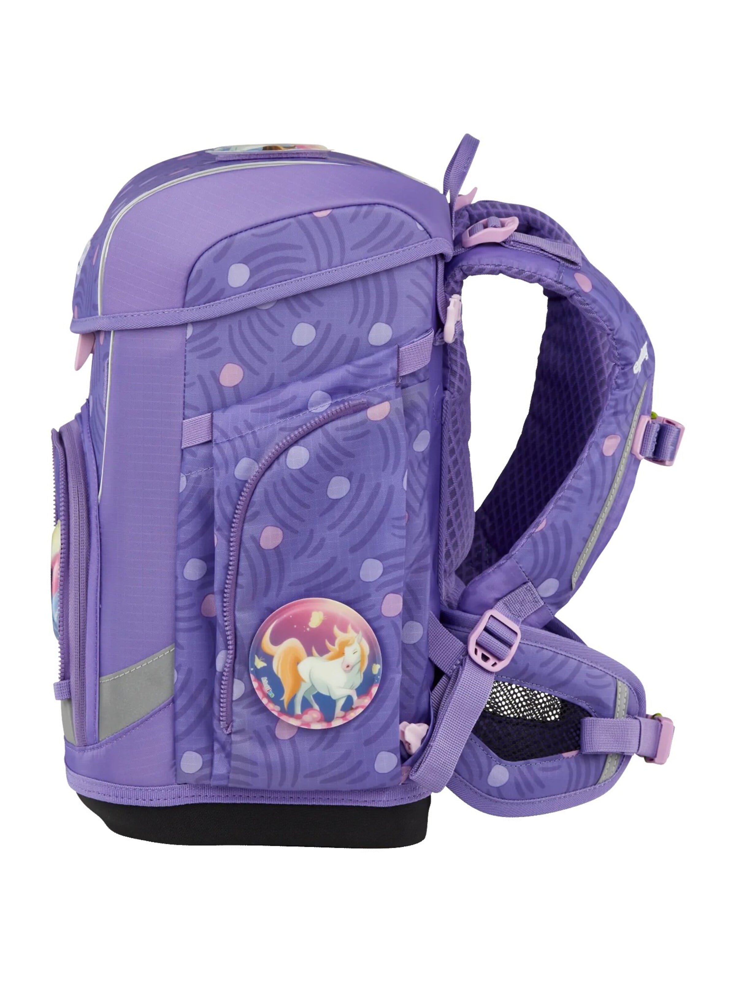 ergobag Backpack 'Schulranzen-Set cubo light Set' in Purple