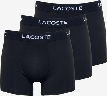 Boxers LACOSTE en noir : devant