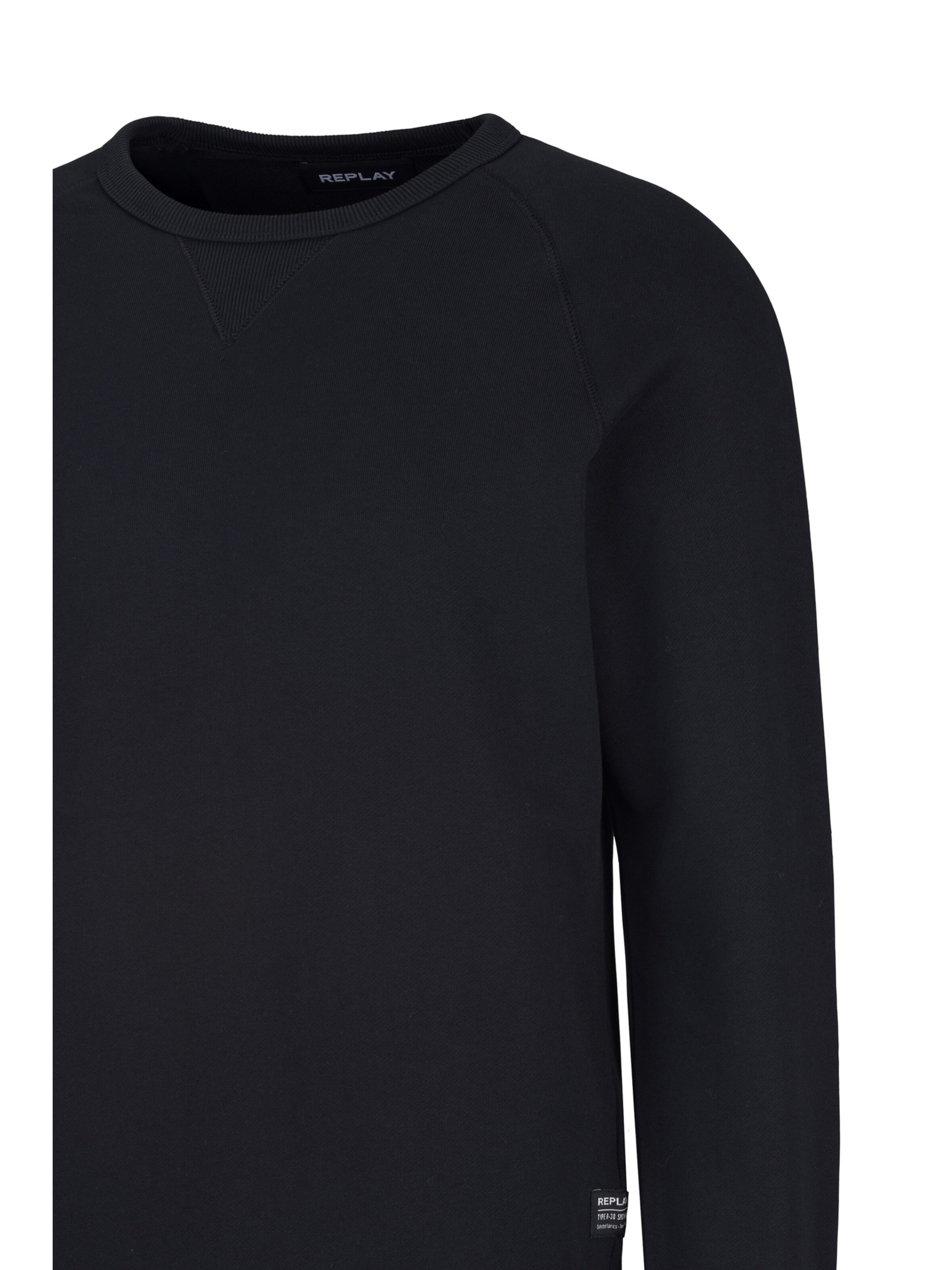REPLAY Sweatshirt in Zwart