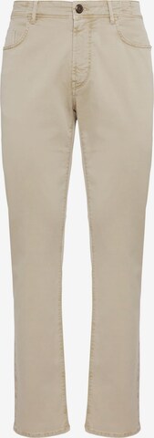 Coupe slim Jean Boggi Milano en beige : devant