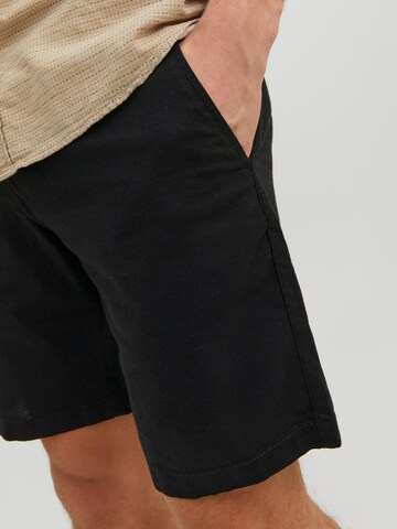 JACK & JONES - Regular Calças chino 'Dave' em preto