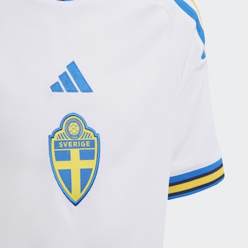 ADIDAS PERFORMANCE Функционална тениска 'Sweden 22 Away' в бяло