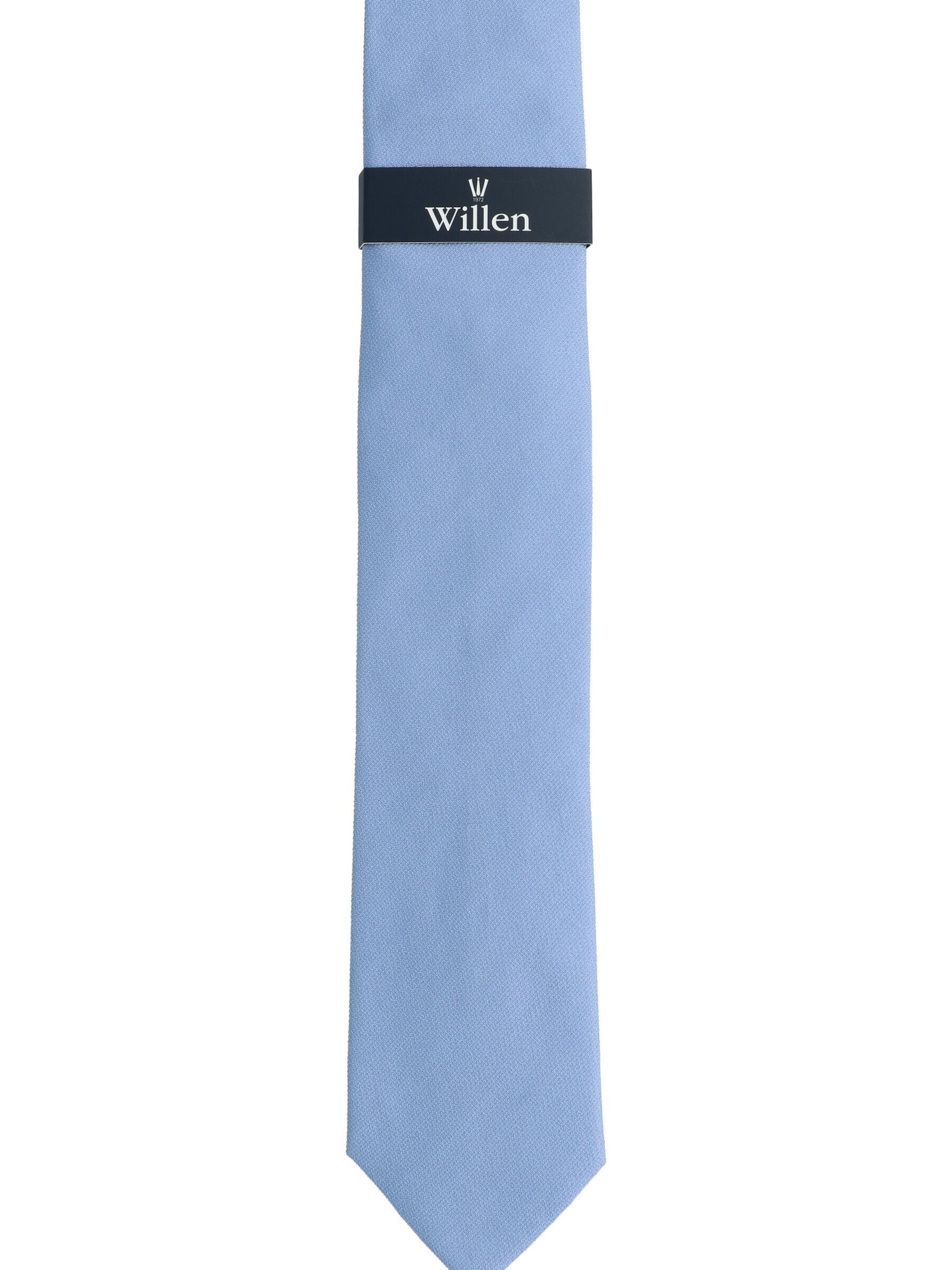 WILLEN Tie 'Uni Struktur' in Blue