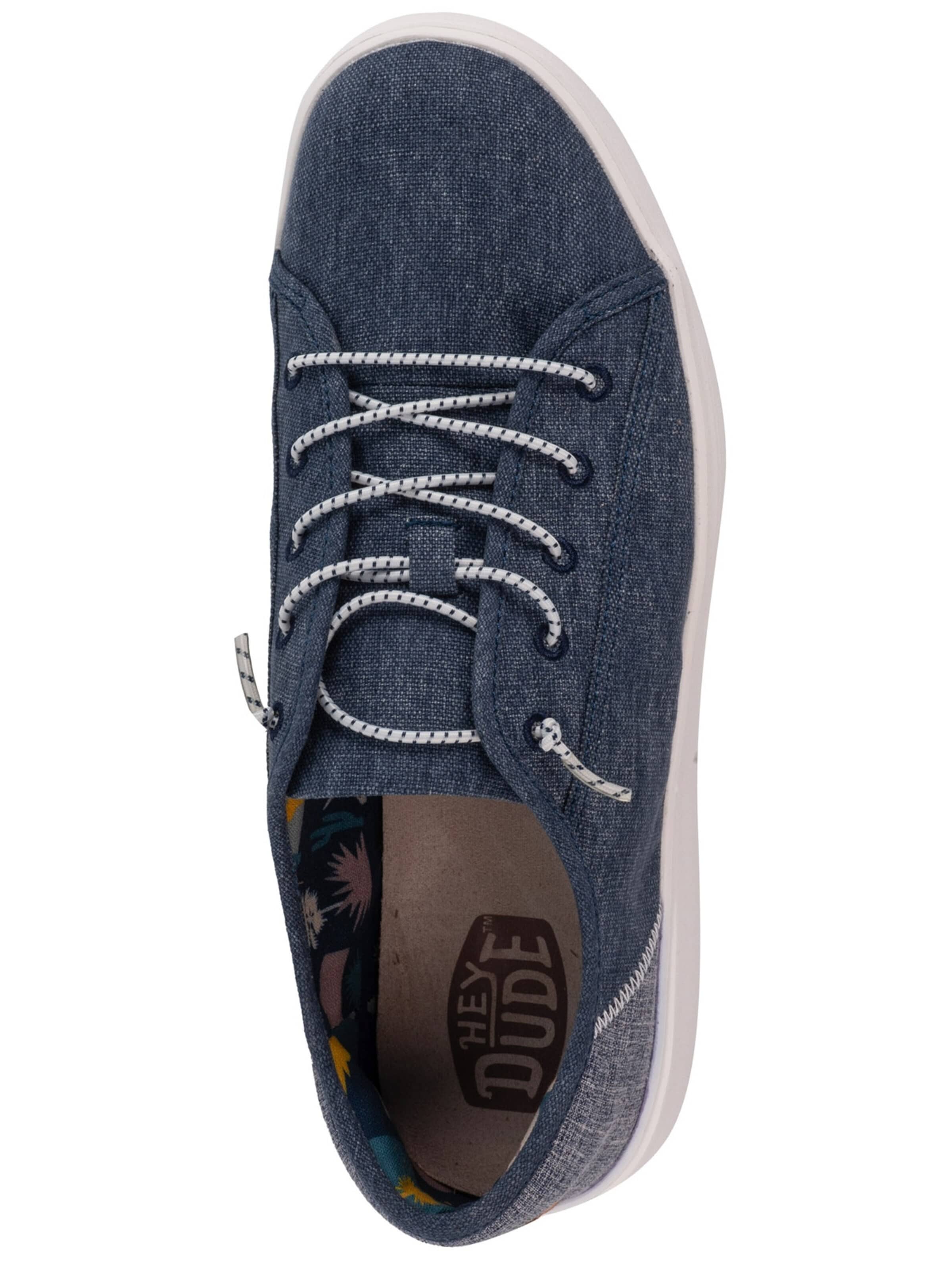 HEY DUDE Moccasin 'Hey Dude Craft Linen' in Blue