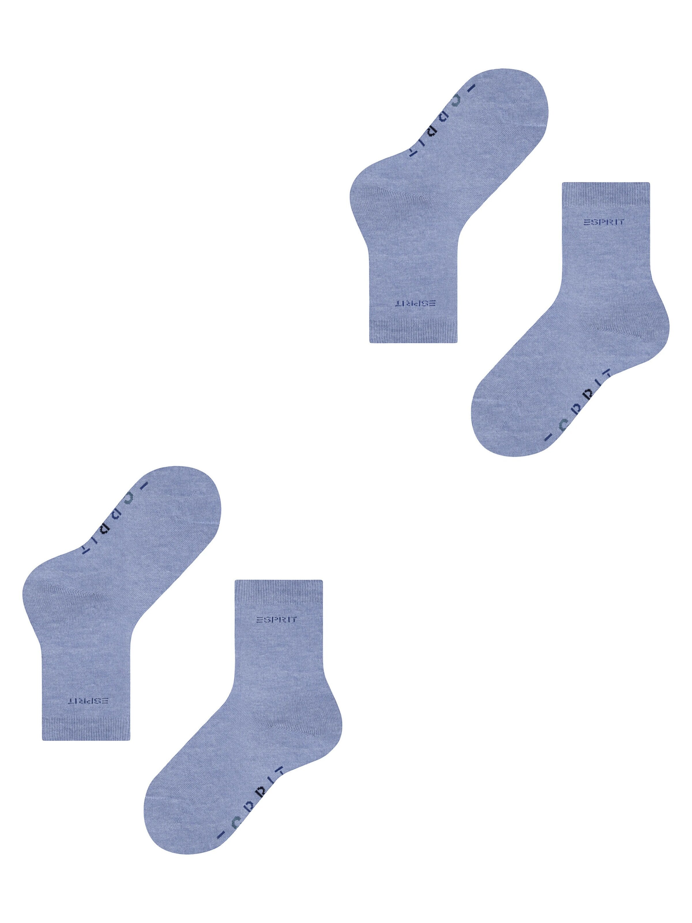ESPRIT Socken 'Foot Logo 2-Pack'‌‌‌‌‌‌ in Blau