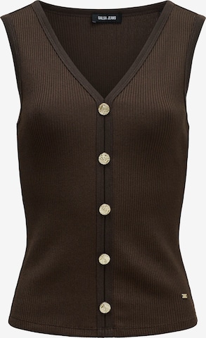 Haut Salsa Jeans en marron : devant