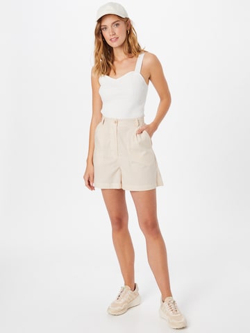 Cotton On Loose fit Pleat-Front Pants 'Standout' in Beige