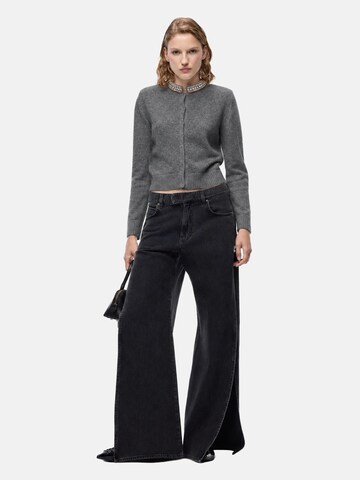 PINKO Sweter 'PINKO COLONIA CARDIGAN BLEND WOOL EMBRO Maglieria' w kolorze szary