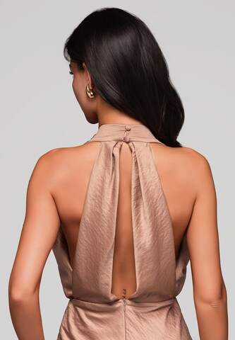 Robe de soirée Ombre en marron