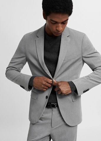 MANGO MAN Slim fit Suit Jacket 'Paulo' in Grey