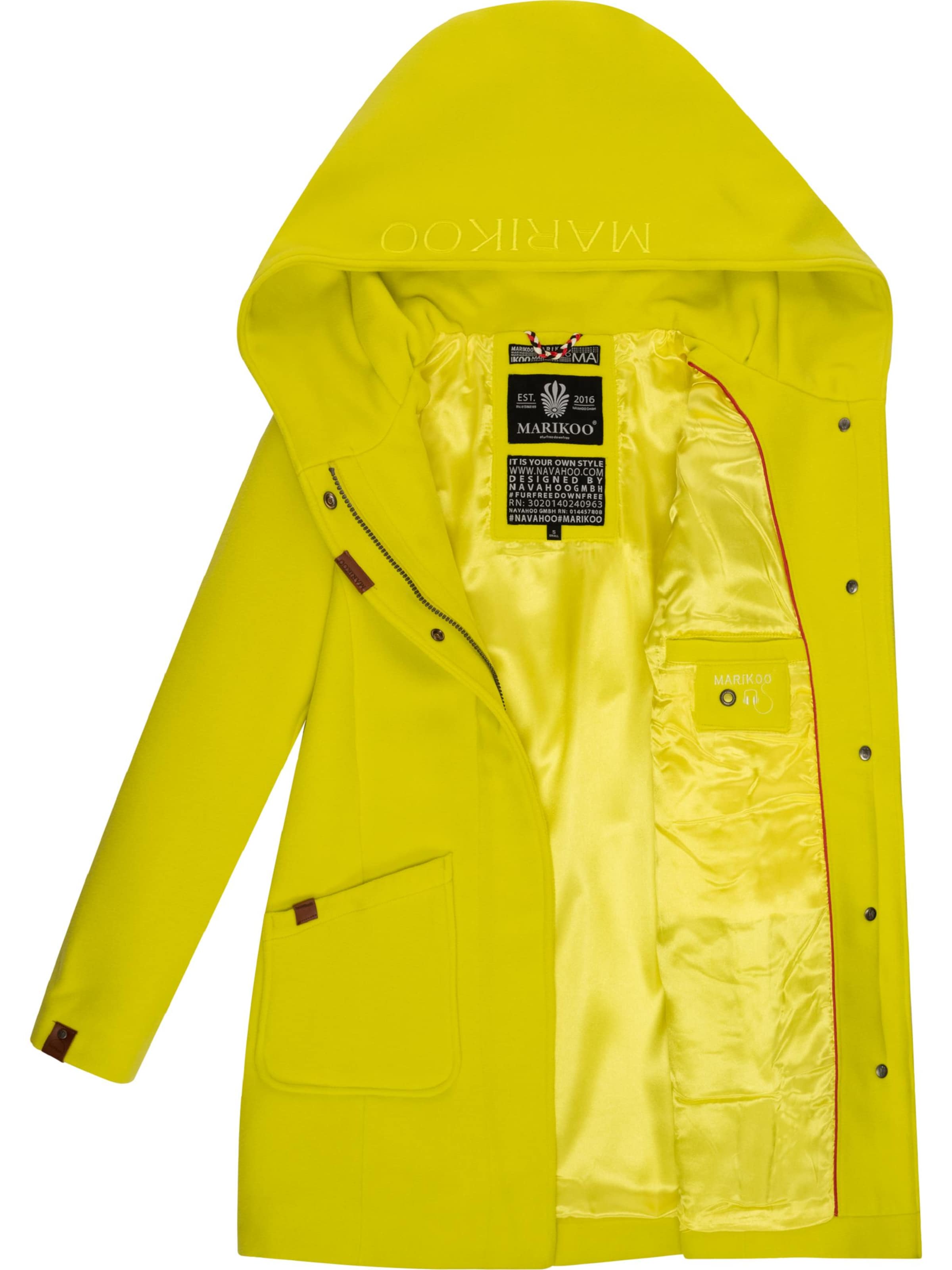 MARIKOO Mantel 'Maikoo' in Gelb