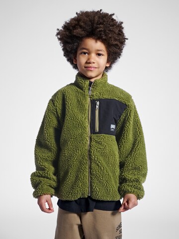 SOMETIME SOON Fleece jas 'Venture' in Groen: voorkant