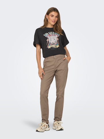 Coupe slim Pantalon chino 'PARIS' ONLY en marron