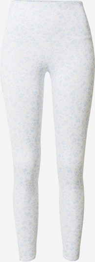Pantaloni sport Onzie pe albastru deschis / galben / alb, Vizualizare produs
