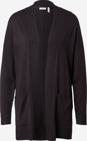 Cardigan s.Oliver BLACK LABEL en noir : devant