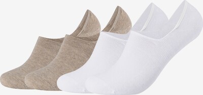 camano Füßlinge in beige / weiß, Produktansicht