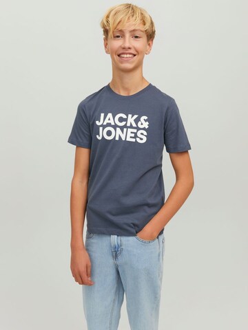 Jack & Jones Junior Tričko – modrá: přední strana