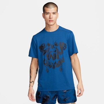 NIKE Performance Shirt 'Rise 365' in Blue: front