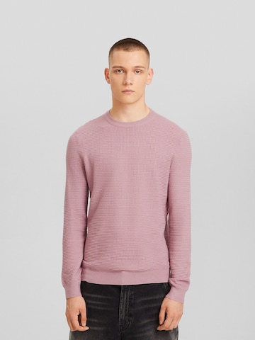 Bershka Sweater in Pink: front