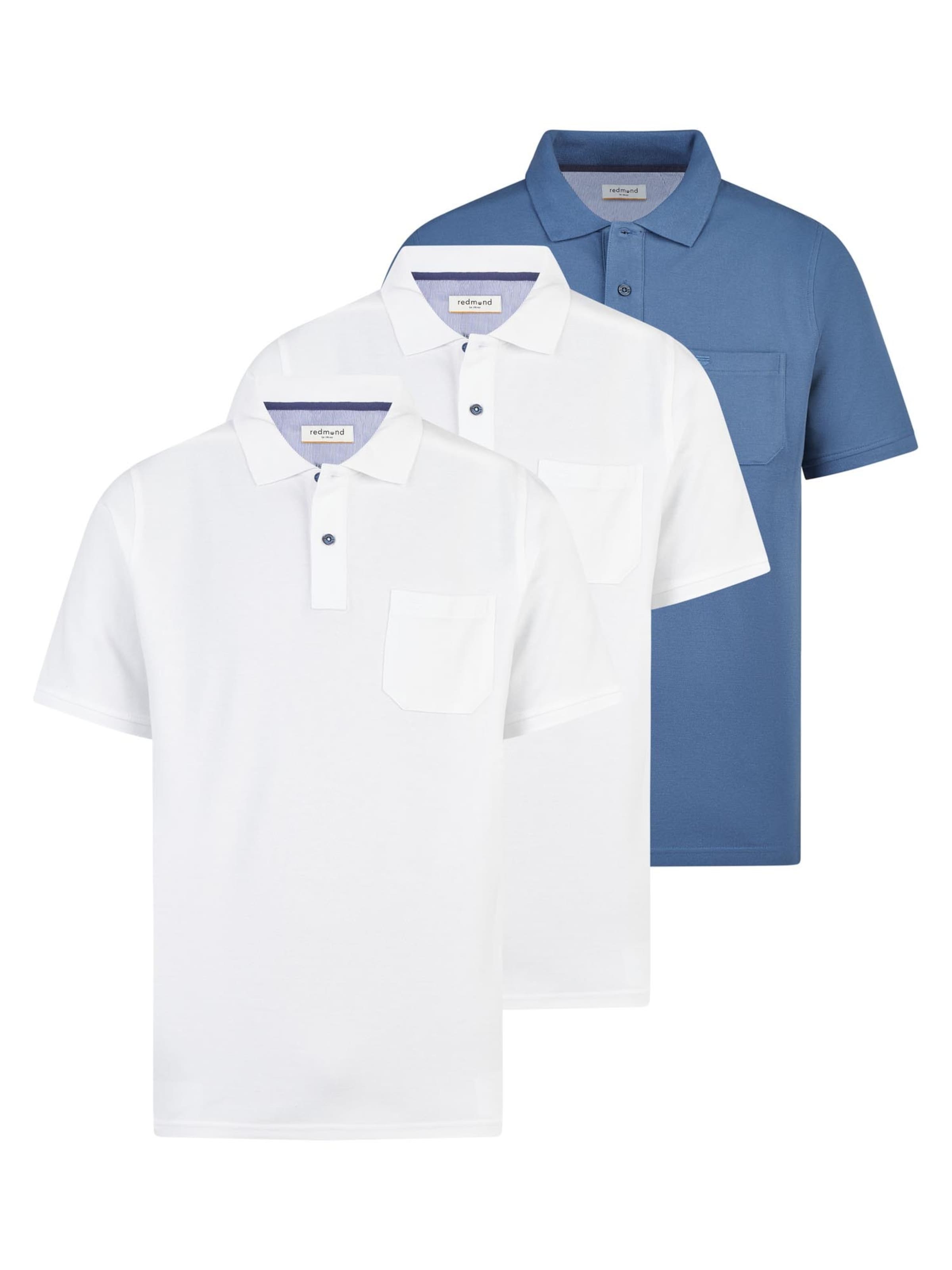 redmond Shirt 'Basic' in S/Regular in mottled blue, Item view