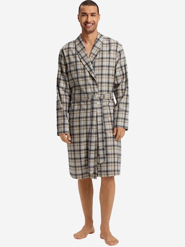 Peignoir long Hanro en gris : devant