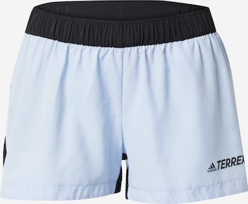 ADIDAS TERREX Regular Sportbroek in Blauw: voorkant