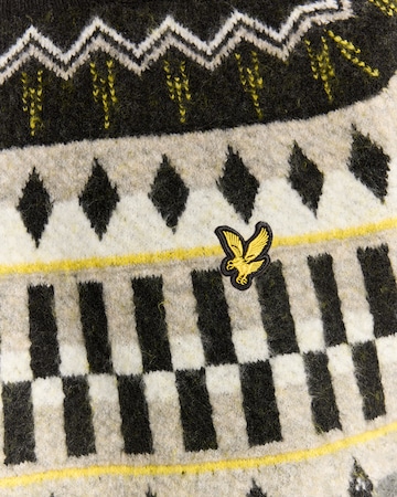 Lyle & Scott Pulover 'Fair Isle' | črna barva