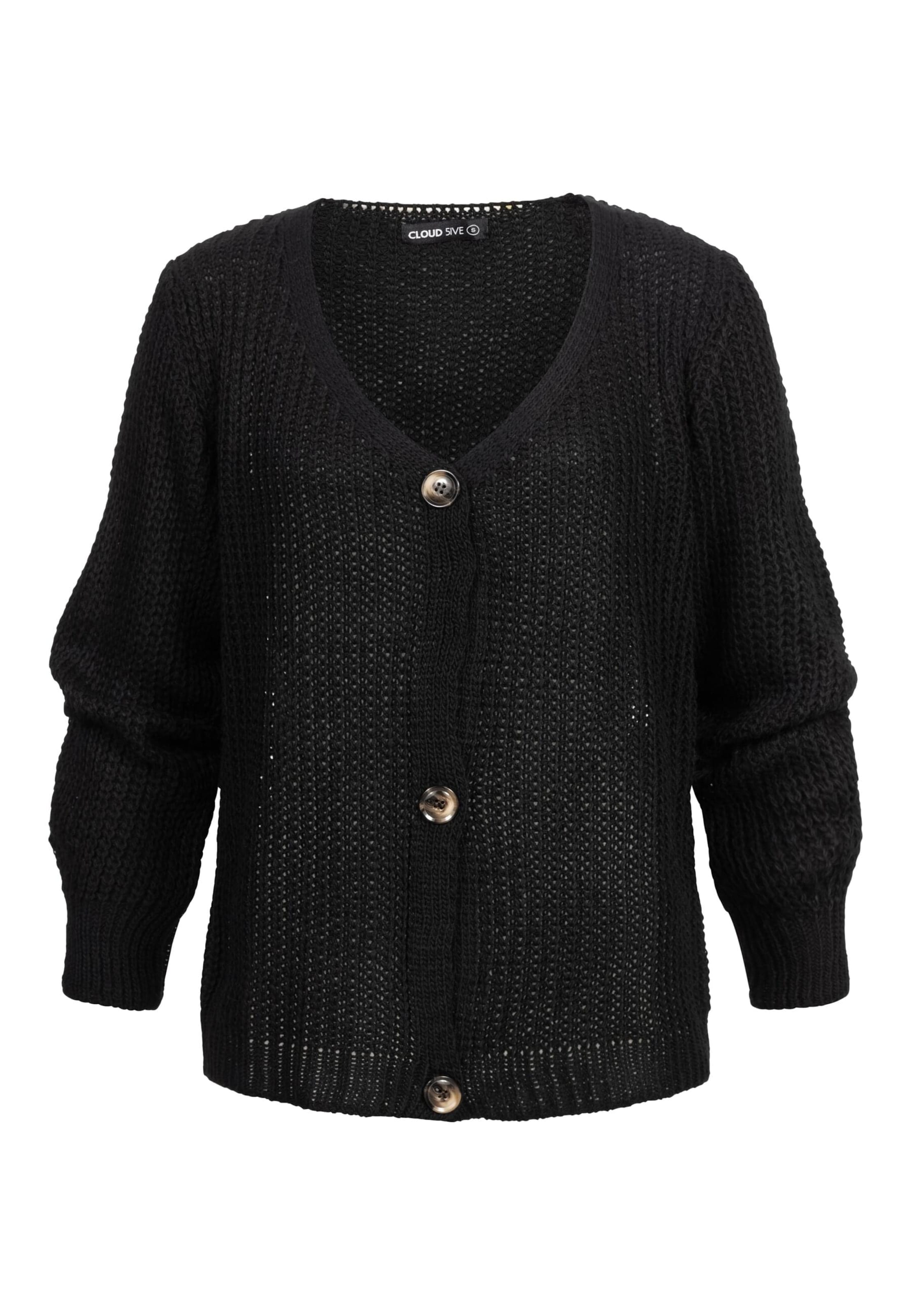 Cloud5ive - Cárdigan en negro: frente
