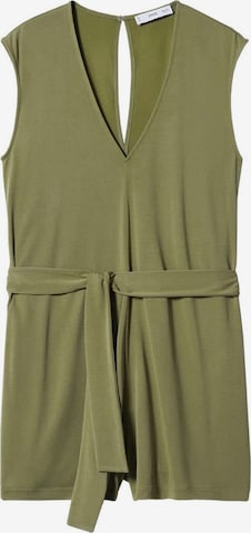 MANGO Jumpsuit 'Cati' in Groen: voorkant