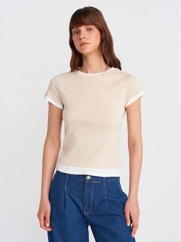 Dilvin T-Shirts in Beige: Vorderseite