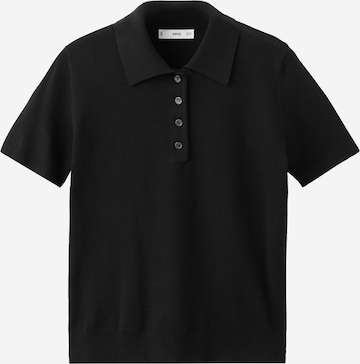 MANGO Sveter 'SURIMI' - Čierna: predná strana