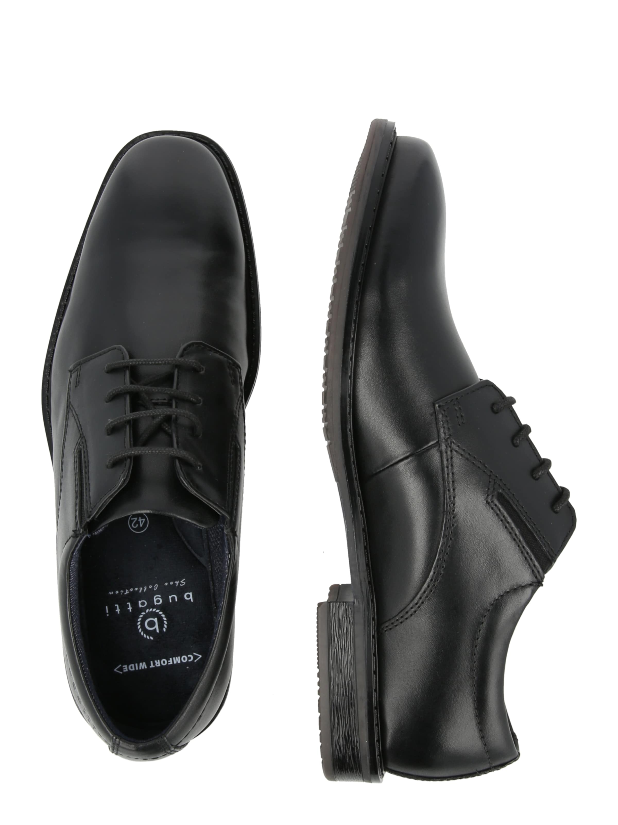 bugatti - Zapatos con cordón en negro
