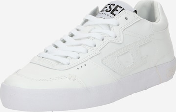 DIESEL - Sapatilhas baixas 'S-LEROJI' em branco: frente