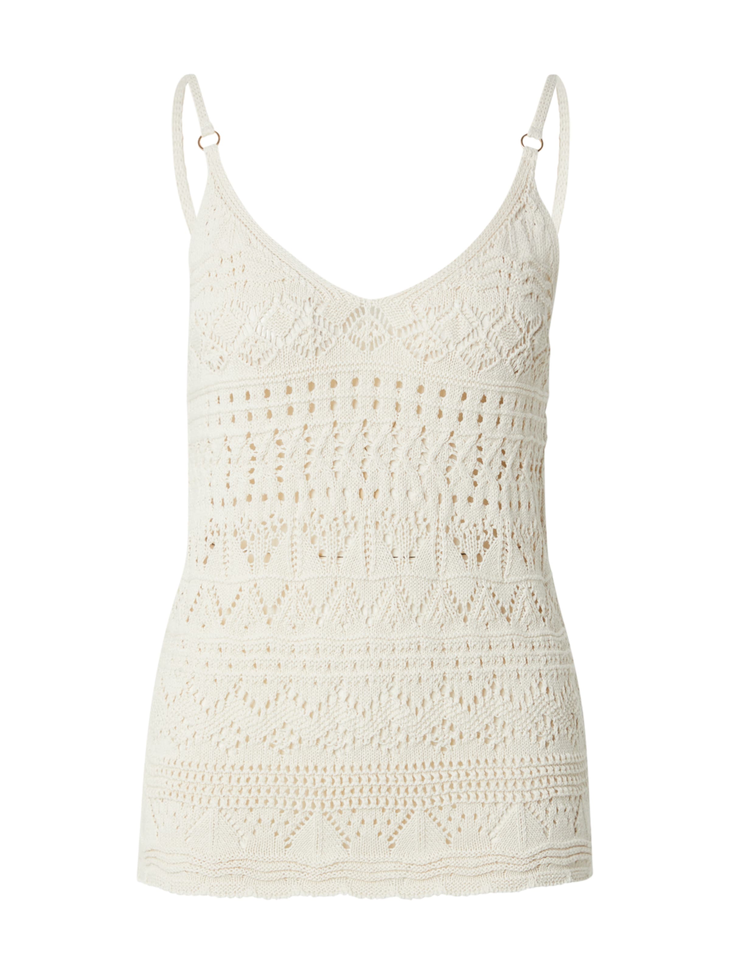 ONLY Вязаный топ 'ONLAVINA' в Бежевый: спереди