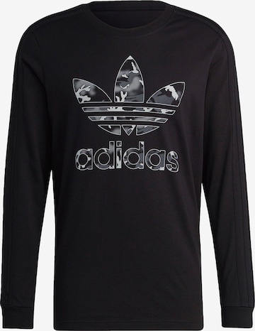 ADIDAS ORIGINALS Shirt 'Graphics Camo Stripe' in Black: front