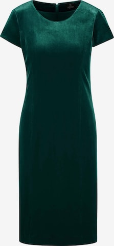 Robe fourreau MADELEINE en vert : devant