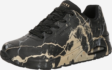 Baskets basses 'Uno – Marble Marvel' SKECHERS en noir : devant