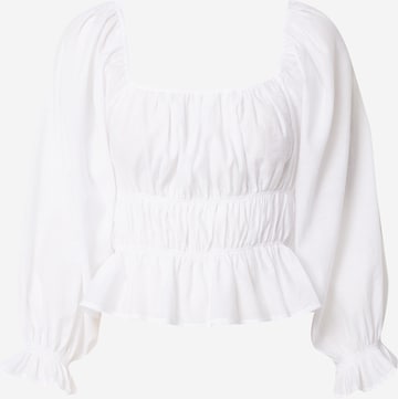 Gina Tricot Blouse 'Katinka' in Wit: voorkant